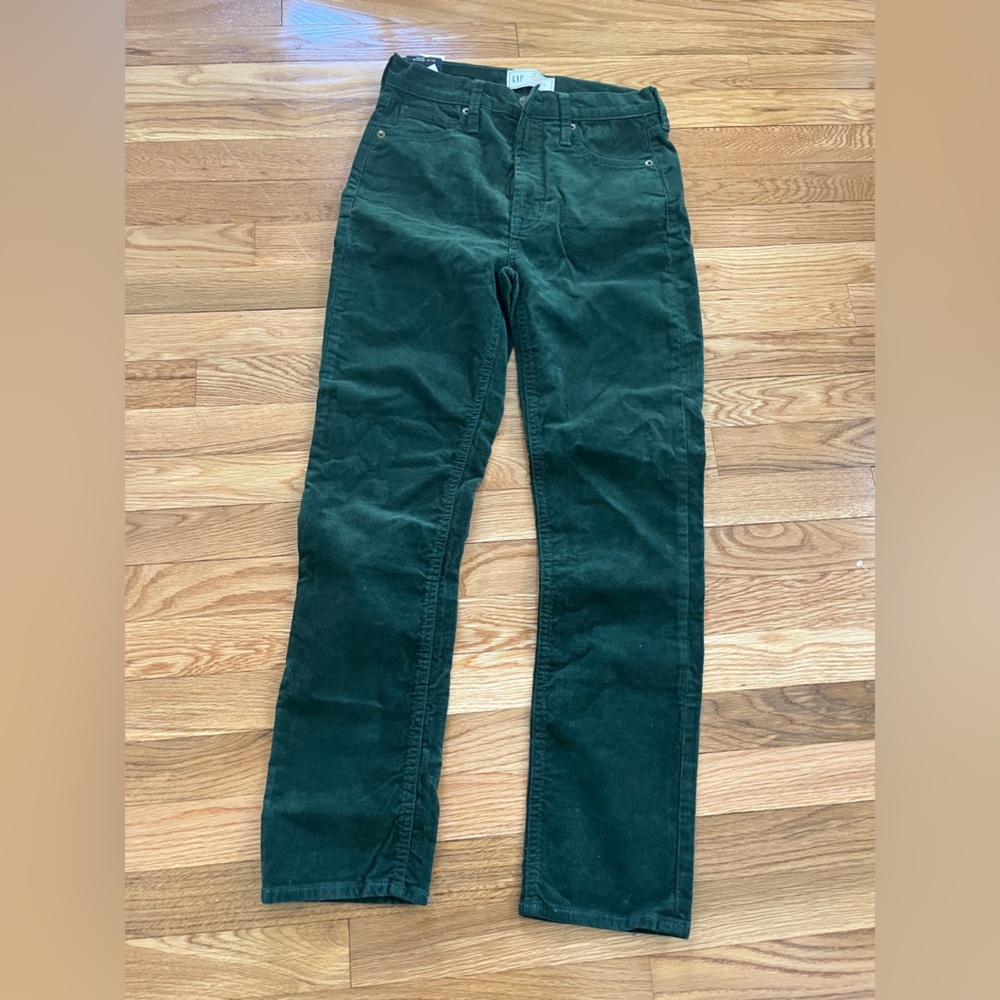 GAP High Rise Corduroy Vintage Slim Jeans with Washwell